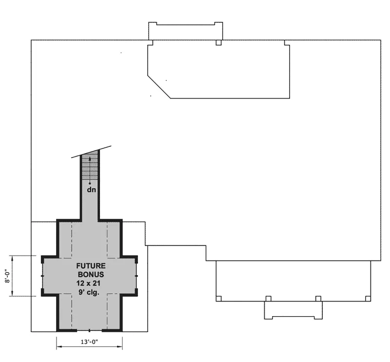Modern House Plan Bonus Room - 091D-0524 - Shop House Plans and More