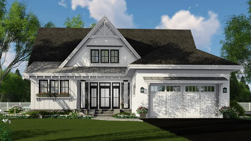 Country House Plan Front of Home - 091D-0525 - Shop House Plans and More