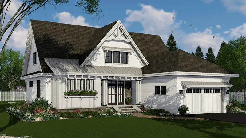 Country House Plan Front of Home - 091D-0526 - Shop House Plans and More
