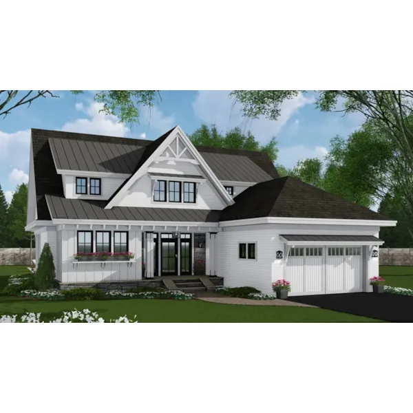 Victorian House Plan Front of Home - Abeline Modern Farmhouse Home 091D-0527 - Search House Plans and More