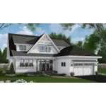 Modern House Plan Front of House 091D-0527