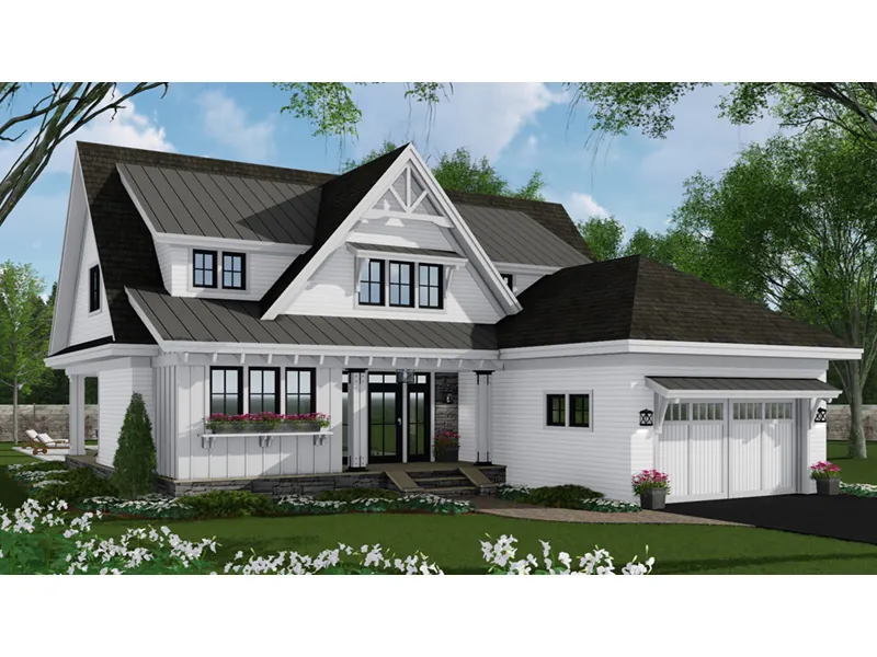Lake House Plan Front Photo 01 - Abeline Modern Farmhouse Home 091D-0527 - Search House Plans and More