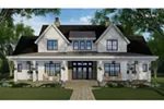 Mountain House Plan Front of Home - Southern Comfort Farmhouse 091D-0528 - Shop House Plans and More