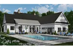 Modern House Plan Rear Photo 01 - Southern Comfort Farmhouse 091D-0528 - Shop House Plans and More