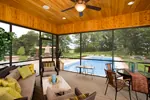 Contemporary House Plan Screened Porch Photo 01 - Shenandoah Heights Luxury Home 091S-0001 - Shop House Plans and More