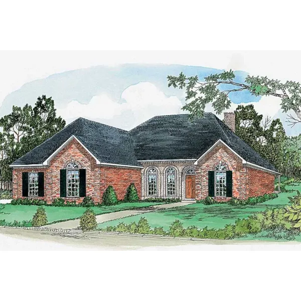 Southern Country Home With Appealing Brick Exterior