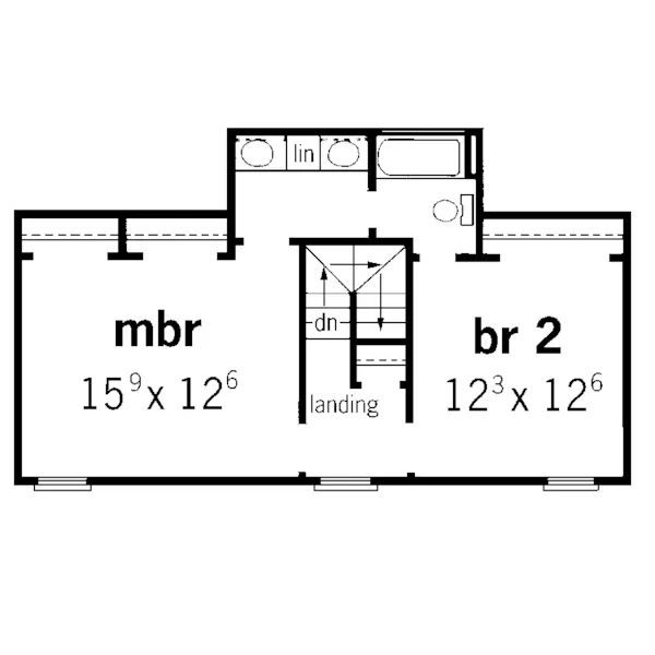 Country House Plan Second Floor - Perronne Country Home 092D-0096 - Shop House Plans and More