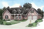 Traditional Country Style Home Has Two Dormers