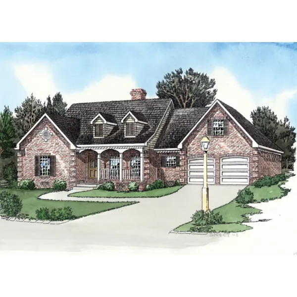 Traditional Country Style Home Has Two Dormers