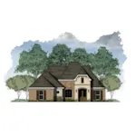 Simple Country French Design Ranch With Hip Roof Design