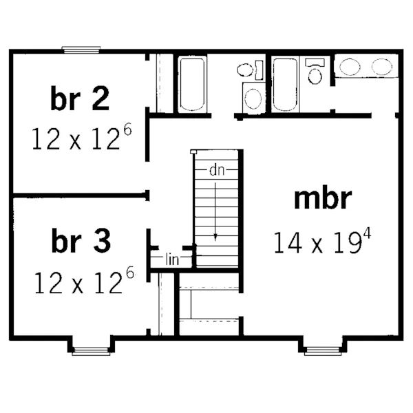 Country House Plan Second Floor - Danson Country Home 092D-0133 - Search House Plans and More