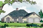 Stylish And Elegant Stucco ranch With Decorative Quoins