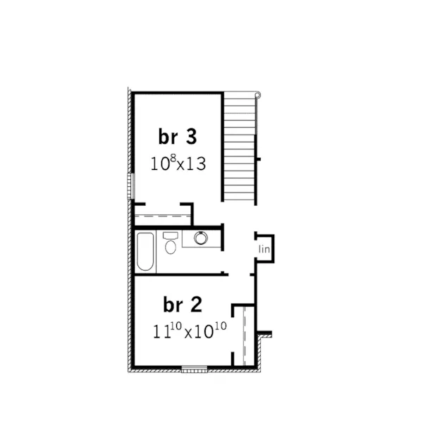 Country French House Plan Second Floor - Lemieux Craftsman Home 092D-0157 - Shop House Plans and More