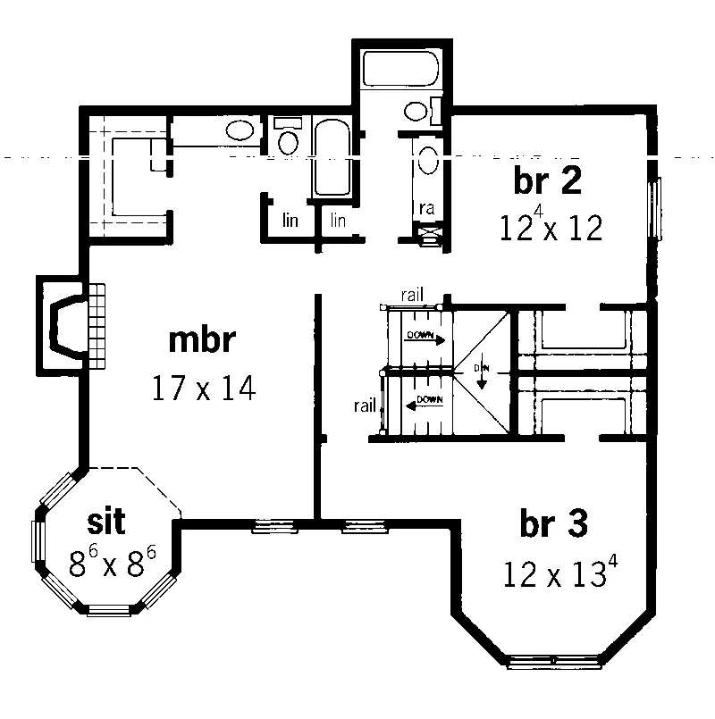 Victorian House Plan Second Floor - Westerhoff Victorian Home 092D-0161 - Shop House Plans and More