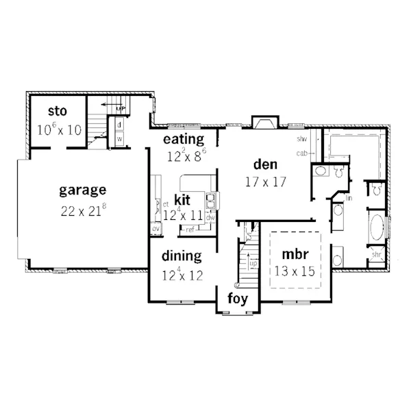 European House Plan First Floor - Micklaus European Home 092D-0165 - Shop House Plans and More