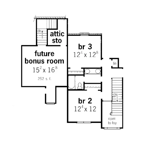 European House Plan Second Floor - Micklaus European Home 092D-0165 - Shop House Plans and More