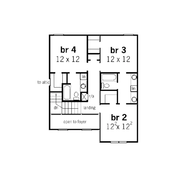 Country House Plan Second Floor - Damian Bluff Country Home 092D-0186 - Search House Plans and More