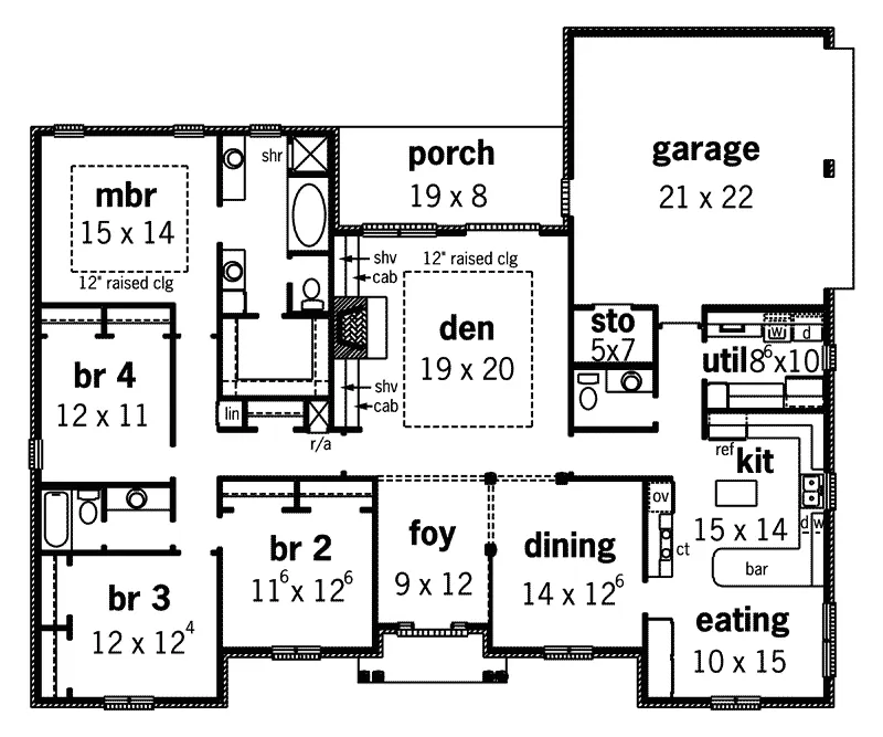 Georgian House Plan First Floor - Marceline Place Traditional Home 092D-0193 - Shop House Plans and More