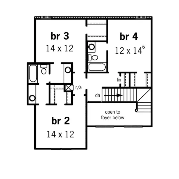 European House Plan Second Floor - Savona Bay European Home 092D-0200 - Shop House Plans and More