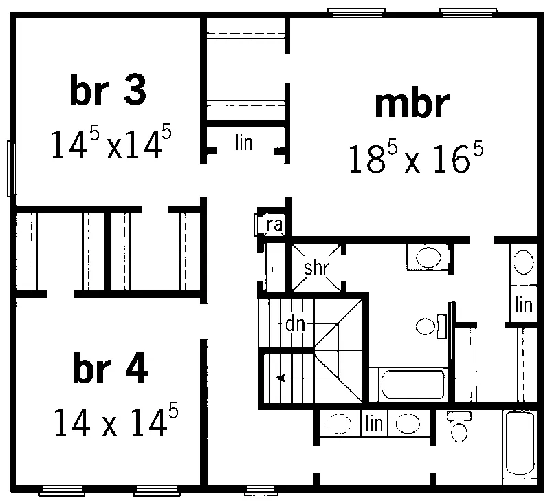 Country House Plan Second Floor - Wexford Woods Country Home 092D-0212 - Shop House Plans and More