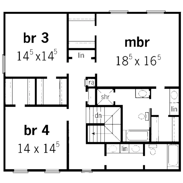 Country House Plan Second Floor - Wexford Woods Country Home 092D-0212 - Shop House Plans and More