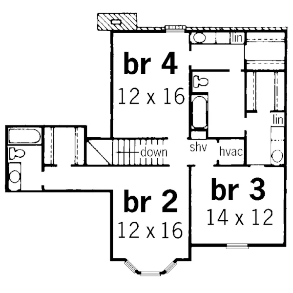 European House Plan Second Floor - Van Crest European Home 092D-0226 - Shop House Plans and More