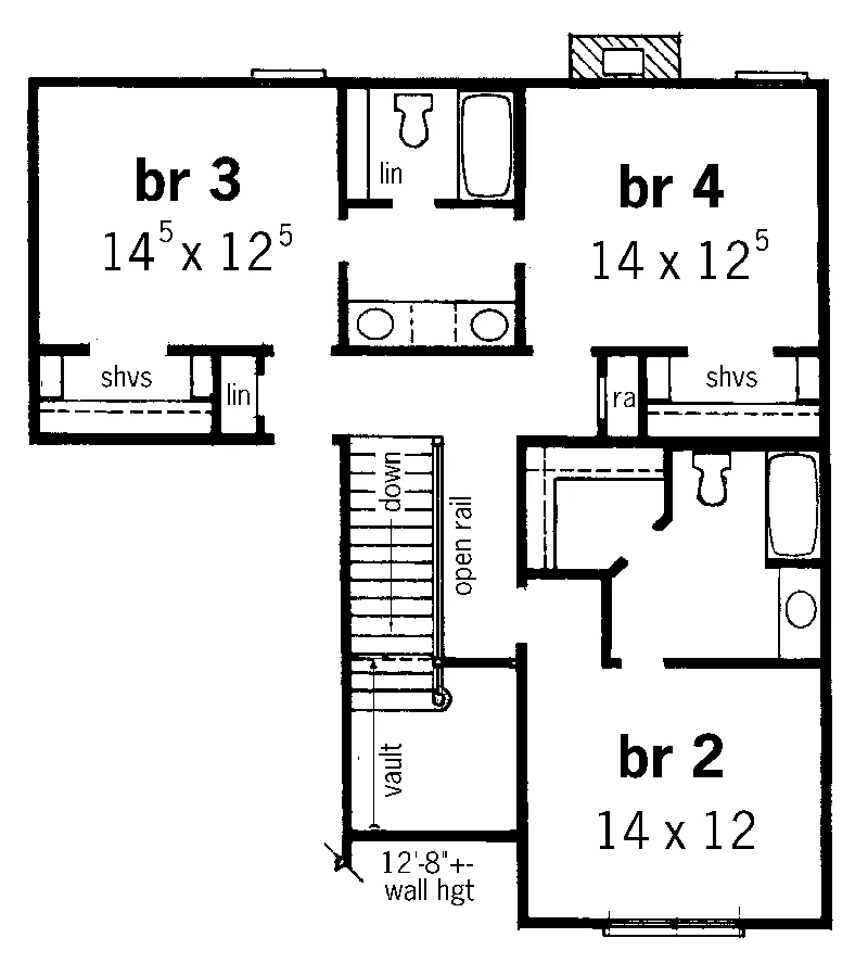 European House Plan Second Floor - Royal Valley European Home 092D-0227 - Shop House Plans and More