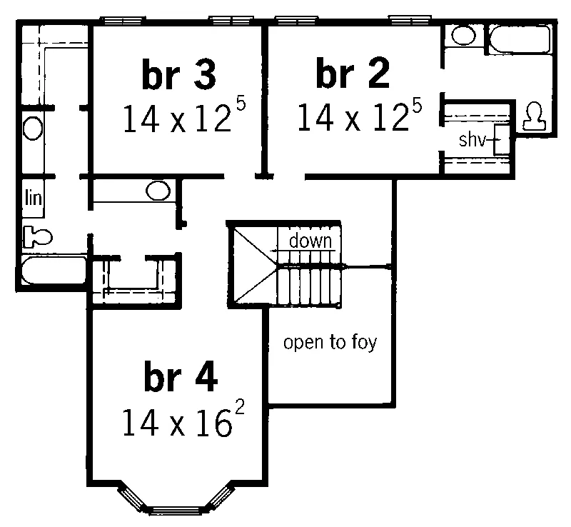European House Plan Second Floor - Burwick European Home 092D-0235 - Search House Plans and More