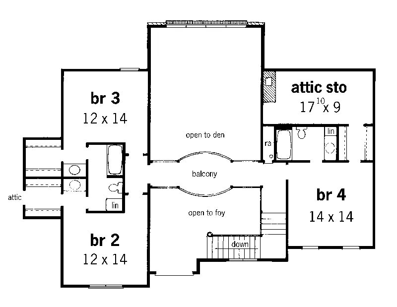 European House Plan Second Floor - Anton European Home 092D-0238 - Search House Plans and More