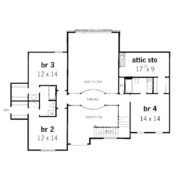 European House Plan Second Floor - Anton European Home 092D-0238 - Search House Plans and More