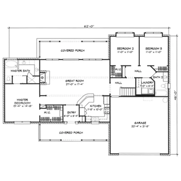 Country House Plan First Floor - Floridale Rustic Country Home 095D-0003 - Search House Plans and More