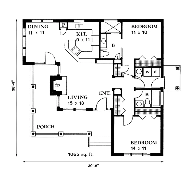 Traditional House Plan First Floor - Fleetwood Country Cottage Home 095D-0006 - Search House Plans and More