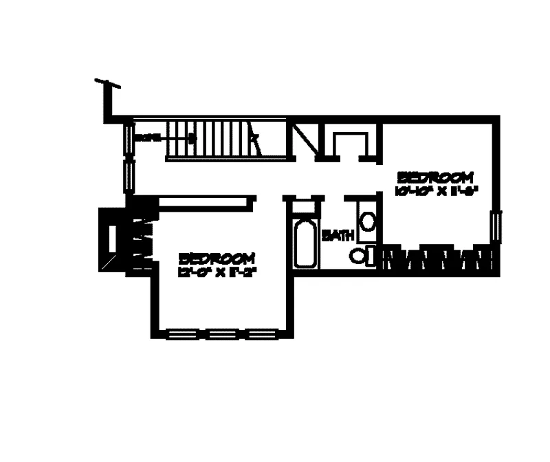 Traditional House Plan Second Floor - Sadlersville Rustic Country Home 095D-0009 - Shop House Plans and More