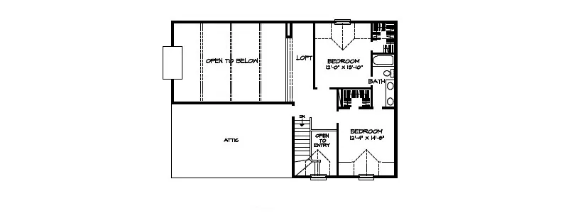 Traditional House Plan Second Floor - Chapman Hills Acadian Style Home 095D-0013 - Search House Plans and More