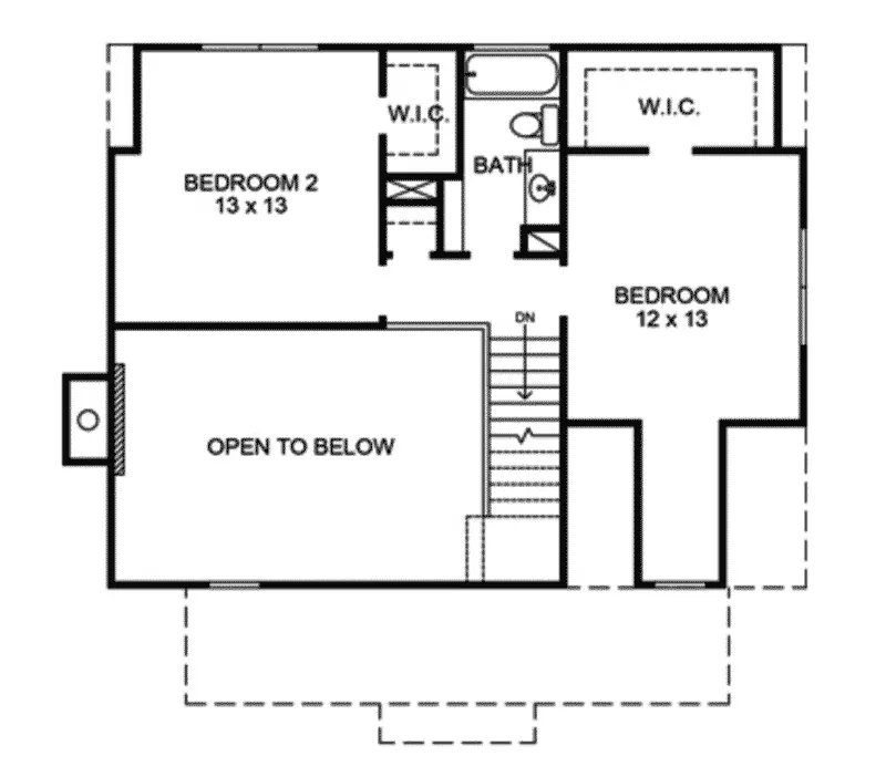 Cabin & Cottage House Plan Second Floor - Stayton Rustic Cabin Home 095D-0014 - Shop House Plans and More