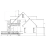 Country House Plan Left Elevation - Henry Vacation Waterfront Home 095D-0017 - Search House Plans and More