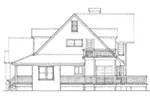 Lake House Plan Right Elevation - Henry Vacation Waterfront Home 095D-0017 - Search House Plans and More