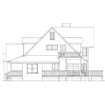 Country House Plan Right Elevation - Henry Vacation Waterfront Home 095D-0017 - Search House Plans and More