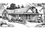 Country House Plan Front Image of House - Churchtown Country Lake Home 095D-0022 - Search House Plans and More