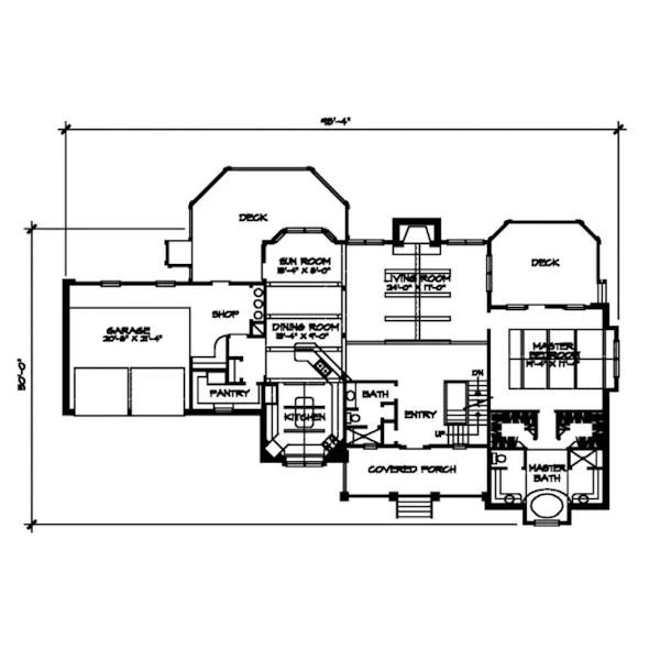 Southern House Plan First Floor - Ripley Traditional Home 095D-0024 - Shop House Plans and More