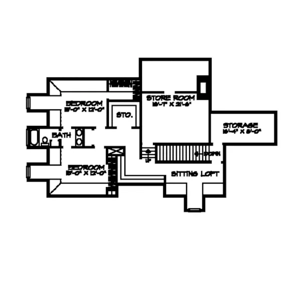 European House Plan Second Floor - Chablis Country Style Home 095D-0025 - Search House Plans and More