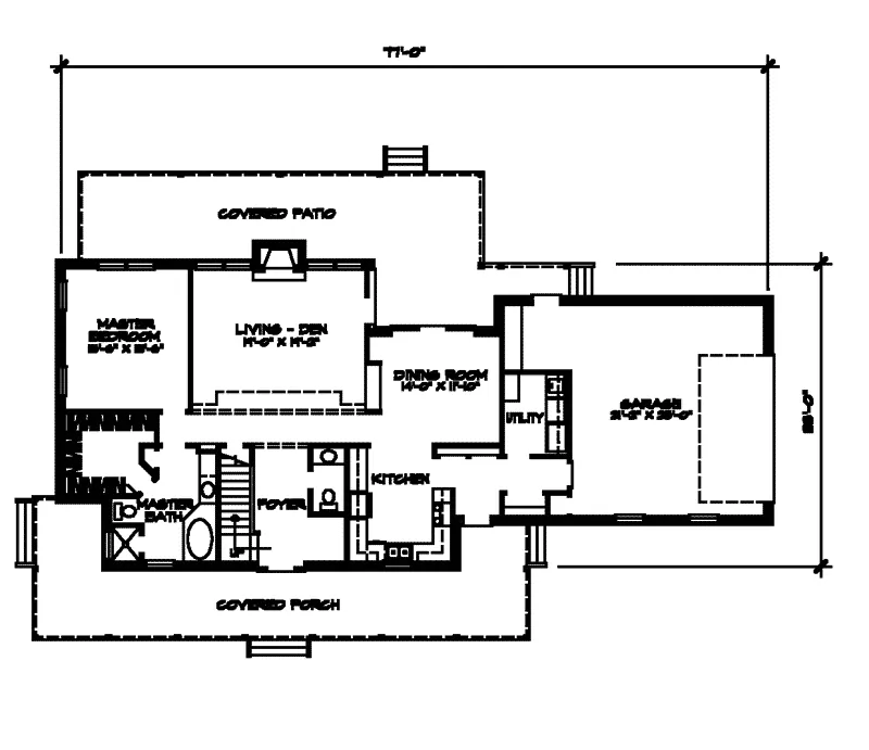Acadian House Plan First Floor - Atwood Place Rustic Country Home 095D-0026 - Search House Plans and More