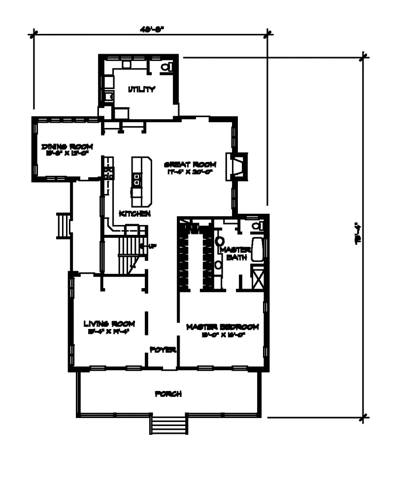 Colonial House Plan First Floor - Sawyers Mill Lowcountry Home 095D-0027 - Shop House Plans and More