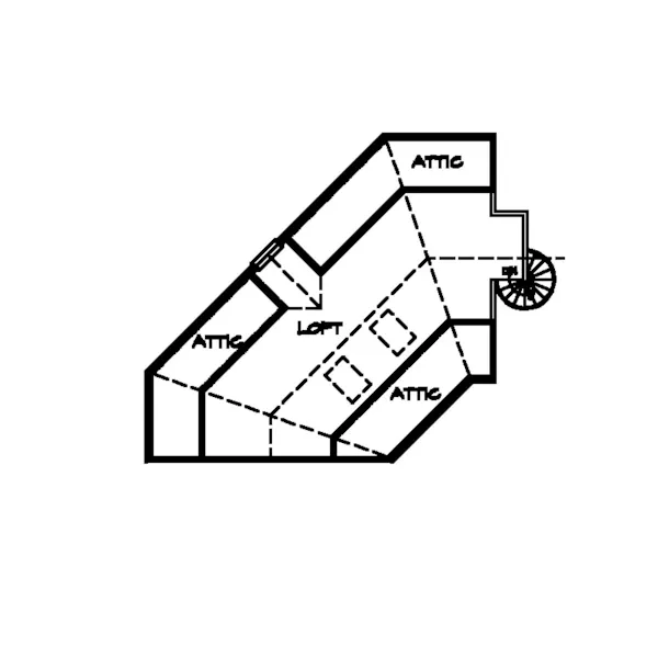 Country House Plan Second Floor - Palm Harbor Waterfront Home 095D-0029 - Shop House Plans and More