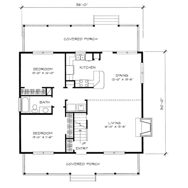 Country House Plan First Floor - Donnelly Rustic Home 095D-0034 - Search House Plans and More