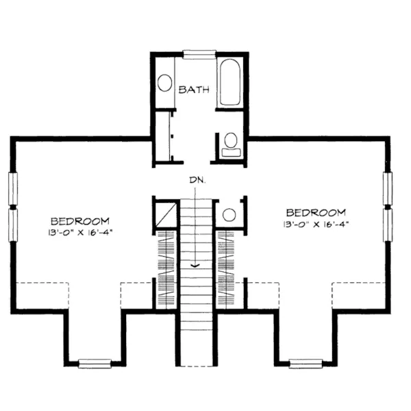 Cabin & Cottage House Plan Second Floor - Laneview Rustic Country Home 095D-0035 - Shop House Plans and More