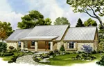 Rustic House Plan Front of Home - Wildersville Country Ranch Home 095D-0042 - Shop House Plans and More