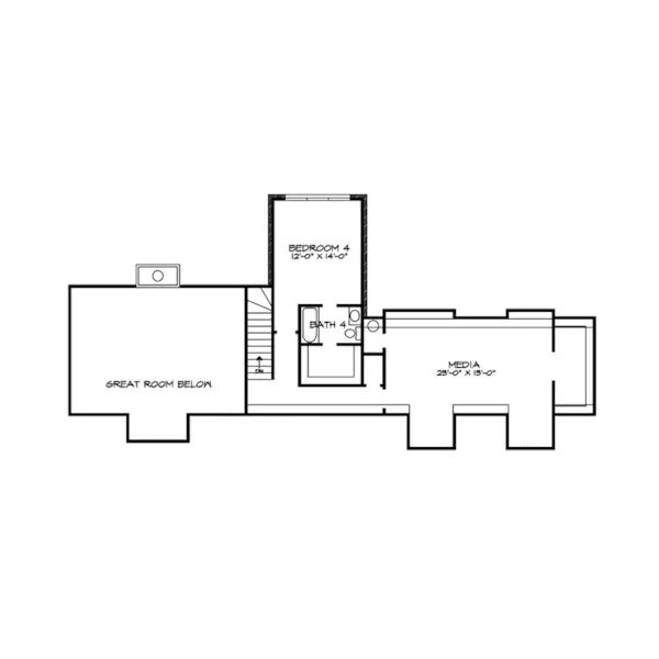 Early American House Plan Second Floor - Shipps Bend Traditional Home 095D-0043 - Shop House Plans and More