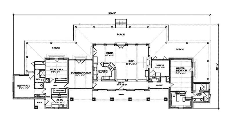 European House Plan First Floor - Dickson Rustic Country Home 095D-0046 - Search House Plans and More