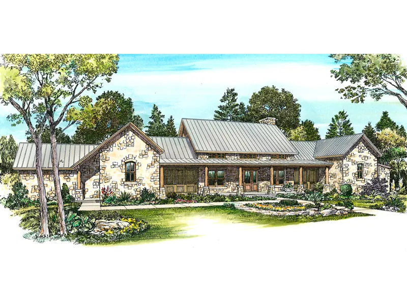 Rustic House Plan Front Image - Dickson Rustic Country Home 095D-0046 - Search House Plans and More